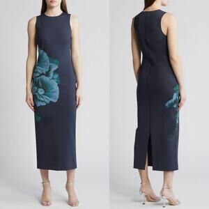 Ted Baker Cloudi Bodycon Dress Blue Size‎ 2 NWT
